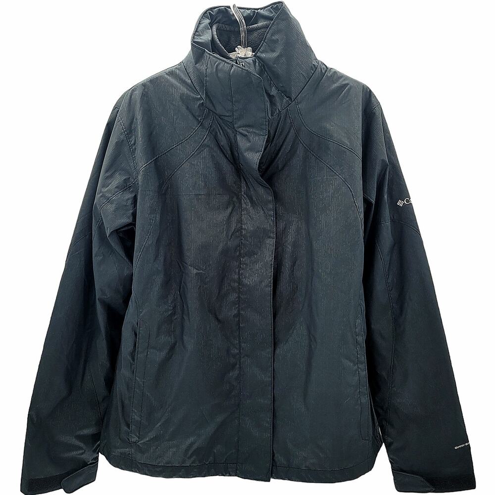 Vintage Columbia Black Interchange Omni Shield Ski Jacket Winter Outdoor
